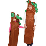 Maxbell Kids Tree Costume Non-woven Fabric Forest Plant Outfit Party Fancy Dress