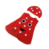 Maxbell Kids Mushroom Costume Non-woven Fabric Vegetable Outfit Party Fancy Dress