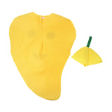 Maxbell Kids One Piece Mango Costume Non-woven Fabric Fruit Outfit Party Fancy Dress