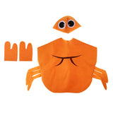 Maxbell Kids Crab Costume Nonwovens Fabric Animal Outfit Party Fancy Dress