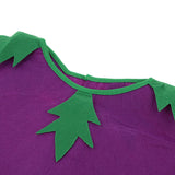 Maxbell Kids Eggplant Costume Non-woven Fabric Vegetable Outfit Party Fancy Dress