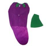 Maxbell Kids Eggplant Costume Non-woven Fabric Vegetable Outfit Party Fancy Dress