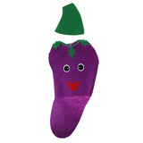 Maxbell Kids Eggplant Costume Non-woven Fabric Vegetable Outfit Party Fancy Dress