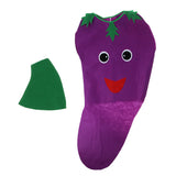 Maxbell Kids Eggplant Costume Non-woven Fabric Vegetable Outfit Party Fancy Dress