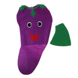 Maxbell Kids Eggplant Costume Non-woven Fabric Vegetable Outfit Party Fancy Dress