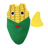 Maxbell Kids Corn Costume Non-woven Fabric Vegetable Outfit Party Fancy Dress