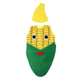 Maxbell Kids Corn Costume Non-woven Fabric Vegetable Outfit Party Fancy Dress