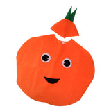 Maxbell Kids One Piece Orange Costume Nonwoven Fabric Fruit Outfit Party Fancy Dress