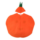 Maxbell Kids One Piece Orange Costume Nonwoven Fabric Fruit Outfit Party Fancy Dress