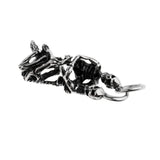 Maxbell Punk Skull Hug Pendant Necklace Men Boy Jewelry Stainless Steel Necklaces