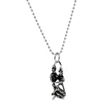 Maxbell Punk Skull Hug Pendant Necklace Men Boy Jewelry Stainless Steel Necklaces