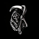 Maxbell Fashion Women Skeleton Ghost Head Sickle Stainless Steel Necklace