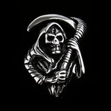 Maxbell Fashion Women Skeleton Ghost Head Sickle Stainless Steel Necklace