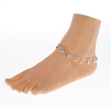 Maxbell Fashion Flatfish Metal Jingle Bell Anklet Ankle Bracelet Jewelry Foot Chain