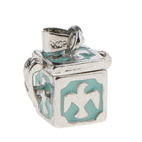 Maxbell Vintage Geometric Cubic Urn Pendant Memorial Keepsake Charms Locket Jewelry