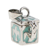Maxbell Vintage Geometric Cubic Urn Pendant Memorial Keepsake Charms Locket Jewelry