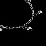 Maxbell 22.5cm Silver Small Bells Anklets Bracelet Women Craft Metal Ankle Chain