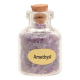 Maxbell 9PCS Mini Gemstone Bottles Chip Crystal Tumbled Stone Reiki Gemstone Decor