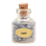 Maxbell 9PCS Mini Gemstone Bottles Chip Crystal Tumbled Stone Reiki Gemstone Decor