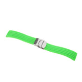 Maxbell 19.5cm Fashion Casual Green Waterproof Silicone Rubber Watch Strap Band