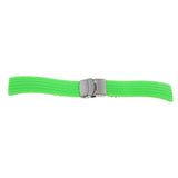 Maxbell 19.5cm Fashion Casual Green Waterproof Silicone Rubber Watch Strap Band
