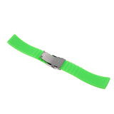 Maxbell 19.5cm Fashion Casual Green Waterproof Silicone Rubber Watch Strap Band