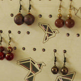 Maxbell Origami Birds Wood Earring Necklace Ring Jewlery Stand Jewellery Organizers