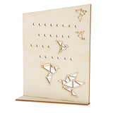 Maxbell Origami Birds Wood Earring Necklace Ring Jewlery Stand Jewellery Organizers