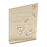 Maxbell Origami Birds Wood Earring Necklace Ring Jewlery Stand Jewellery Organizers