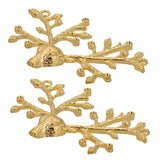 Maxbell 2 Pcs Animal Christmas Deer Head Pendants DIY Jewelry Handmade Accessories