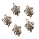 Maxbell 5 Pieces Double Side Filigree Heart Connectors DIY Bracelet Necklace Clasps