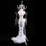 Maxbell Lace Flower Dress Lady Style Mannequin for Earring Bracelet Necklace Display