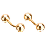 Maxbell Savannah Metal Gold Simple Double Thread Cufflinks Men Clothing  Sleeve Nail