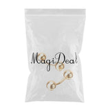 Maxbell Savannah Metal Gold Simple Double Thread Cufflinks Men Clothing  Sleeve Nail