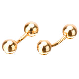 Maxbell Savannah Metal Gold Simple Double Thread Cufflinks Men Clothing  Sleeve Nail
