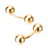 Maxbell Savannah Metal Gold Simple Double Thread Cufflinks Men Clothing  Sleeve Nail
