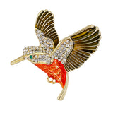 Maxbell Crystal Flying Brid Brooches Pins Retro Chic Pins Animal Brooches Jewelry