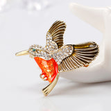 Maxbell Crystal Flying Brid Brooches Pins Retro Chic Pins Animal Brooches Jewelry