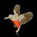 Maxbell Crystal Flying Brid Brooches Pins Retro Chic Pins Animal Brooches Jewelry