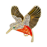 Maxbell Crystal Flying Brid Brooches Pins Retro Chic Pins Animal Brooches Jewelry