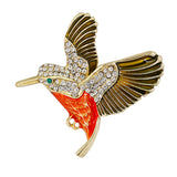 Maxbell Crystal Flying Brid Brooches Pins Retro Chic Pins Animal Brooches Jewelry