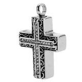 Maxbell Crystal Cross Memorial Keepsake Jewelry Religious Prayer Cross Urn Pendant