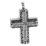 Maxbell Crystal Cross Memorial Keepsake Jewelry Religious Prayer Cross Urn Pendant