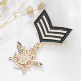 Maxbell Retro Mens Gold Brooch Pins Arrowhead Lapel Pin Shield Army Badge Decoration