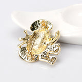 Maxbell Cute Rhinestone Cartoon Elephant Animal Brooch Pin Women Kids Jewelry Gift