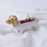 Maxbell Lovely Dog Shape Ring Holder Jewelry Display Organizer Showcase Insert Ring