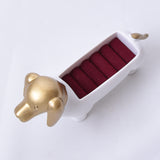 Maxbell Lovely Dog Shape Ring Holder Jewelry Display Organizer Showcase Insert Ring