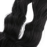 Maxbell Fashion 25cm DIY Doll Wigs Long Curly Wavy High Temperature Wire Handmade Hairpiece Black