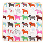 Maxbell Non-slip Square Play Mat / Rug for Kids Baby Crawling Rugs Carpet Indoor Outdoor Play Tent Pad Soft & Thick - Horse Animal Pattern