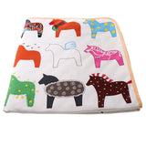 Maxbell Non-slip Square Play Mat / Rug for Kids Baby Crawling Rugs Carpet Indoor Outdoor Play Tent Pad Soft & Thick - Horse Animal Pattern